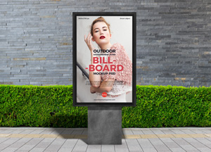 Free Outdoor Advertisement Stand Billboard Mockup PSD 2019 outooor bill- -board 