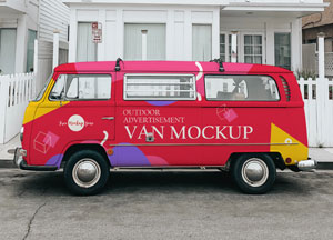 Free Outdoor Advertisement Van Mockup outioor advertisement van mockup 
