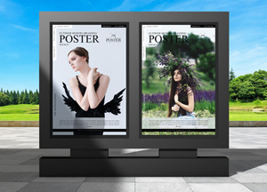 Free Outdoor Branding Billboard Posters Mockup poster posten 