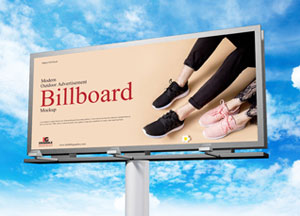 Free Outdoor Hoarding Billboard Mockup For Advertisement billboard ma 