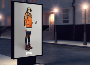 Free Outside Street Billboard Mockup For Advertisement s0g 