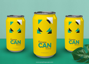 Free Packaging Can Bottle Mockup peckagng can can packaging cẦn ma mae mockp 