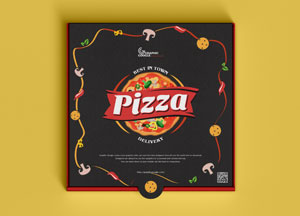 Free Packaging Pizza Box Mockup PSD pizza 