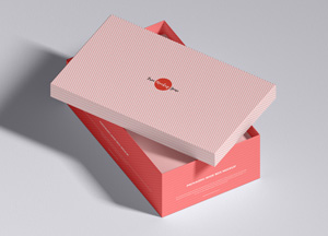 Free Packaging Shoe Box Mockup 