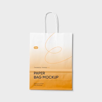 Free Paper Bag Mockup