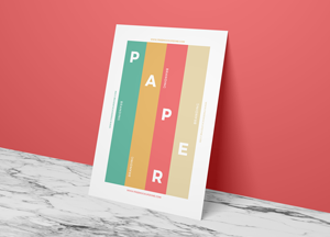 Free Paper Brand Mockup PSD p. p. 