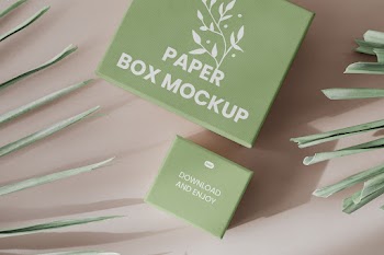 Free Paper Eco Gift Box Mockups