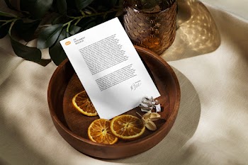 Free Paper Letterhead Mockup
