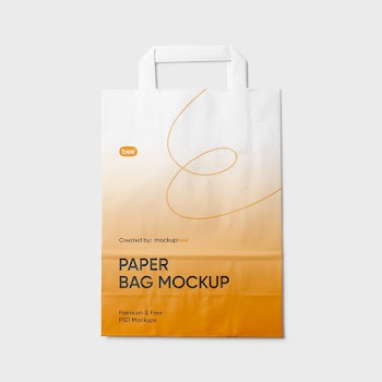 Free Paper Shopping Bag Mockup