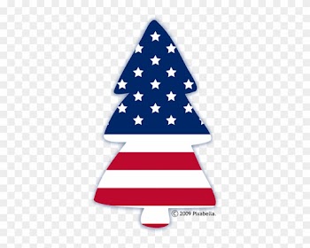 Free Patriotic Clip Art - Patriotic Christmas Tree Clip Art
