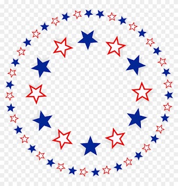 Free Patriotic Clipart Free American Art Clipartix - Star Round Border