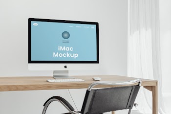 Free Perspective iMac Mockup