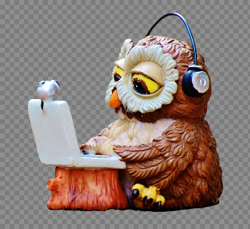 Free photo Funny Notebook Computer Laptop Headphones Owl - Max Pixel