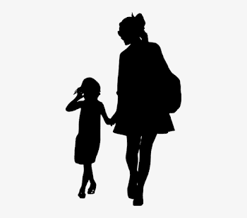 Free Photo Mother Walking Family Daughter Silhouette - Mom And ...