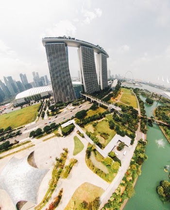 Free Photo of aerial, view, city