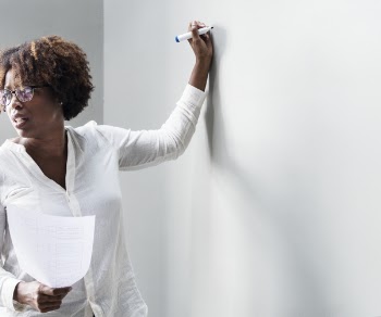 Free Photo of african american, board, brainstorming