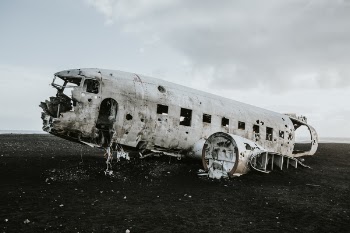 Free Photo of airplane, airline, parts. clouds