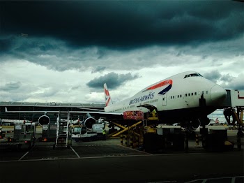 Free Photo of airplane, airport, luggage