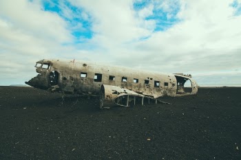Free Photo of airplane, plane, parts. clouds