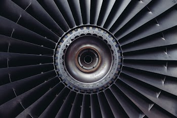 Free Photo of airplane, turbofan, engine