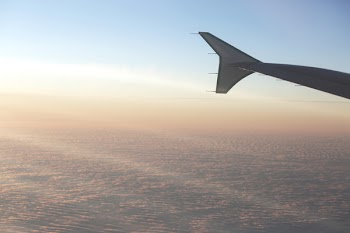 Free Photo of airplane, wing, flying