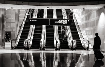 Free Photo of airport, escalator, transportation