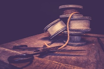 Free Photo of antique, thread, scissors