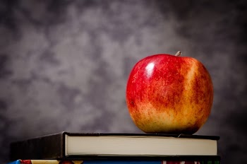 Free Photo of apple, textbook, book