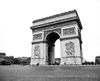 Free Photo of Arc De Triomphe, paris, black &amp; white