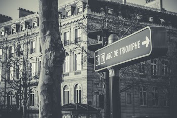 Free Photo of arc de triomphe, road, sign