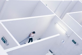 Free Photo of architecture, white, cubicle