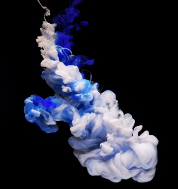 Free Photo of artistic, blue, color in water