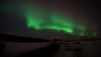 Free Photo of aurora, green, light
