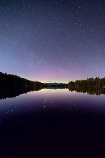 Free Photo of aurora, northern lights, stars