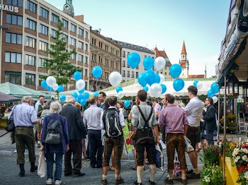 Free Photo of balloons, people, crowd