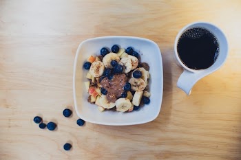 Free Photo of bananas, blueberries, fruits