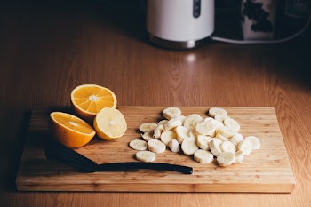Free Photo of bananas, orange, fruits