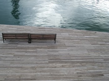 Free Photo of barcelona, boardwalk, wood bench