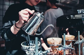 Free Photo of barista, pouring, coffee