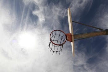 Free Photo of basketball hoop, sky, clouds