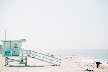 Free Photo of beach, sand, lifeguard