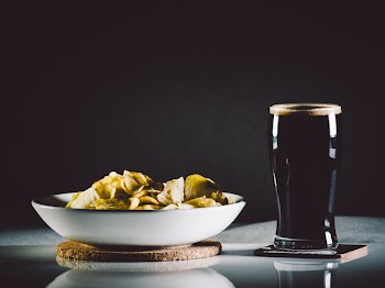 Free Photo of beer, chips, brew