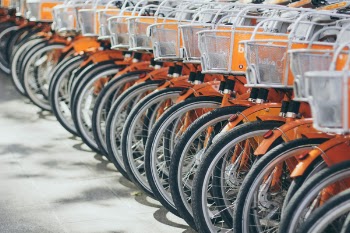 Free Photo of bike, bicycle, basket