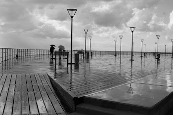 Free Photo of black and white, boardwalk, seashoe