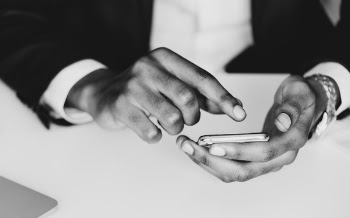 Free Photo of black and white, business, cellphone