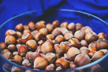 Free Photo of bowl, hazelnuts, food