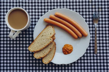 Free Photo of breakfast, coffee, sausages