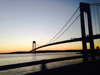 Free Photo of bridge, water, sunset