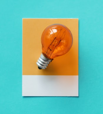 Free Photo of bulb, card, colorful