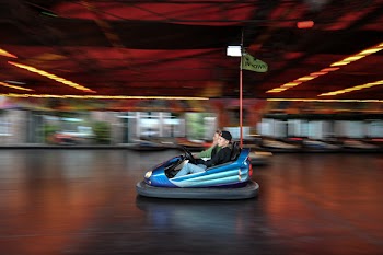 Free Photo of bumber cars, fair, amusement park